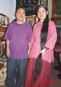 台湾高雄长发女谢佳桦1.6米长发回顾