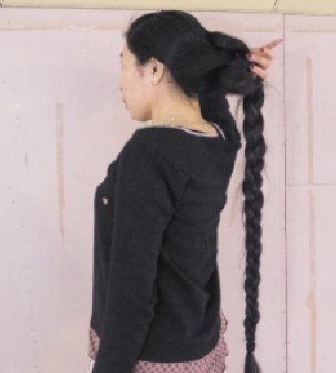内蒙古长发女项春1.5米长发回顾