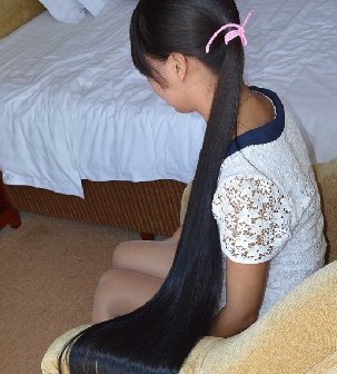 赤峰长发女窦艳红2米长发被剪全程图片30张回顾