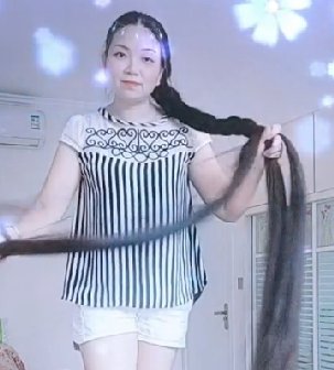 湖北仙桃长发女赵萍2.5米长发美照99张