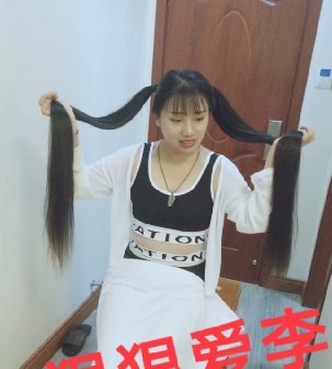 上门剪去妙龄美女85公分柔顺秀发-狠狠爱李3761#
