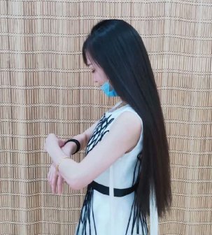 花衣美女自剪52公分齐腰秀发-狠狠爱李3826#