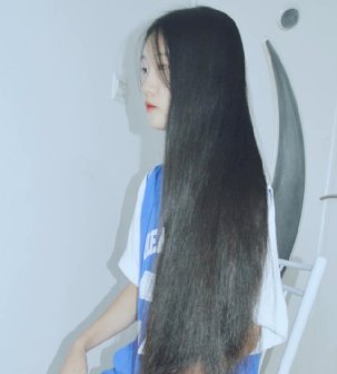 剪下高冷混血美女60公分秀发-狠狠爱李3859#