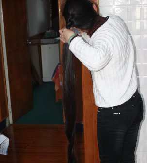 大姐1.68米乌黑及地长发先洗后剪-狠狠爱李3868#