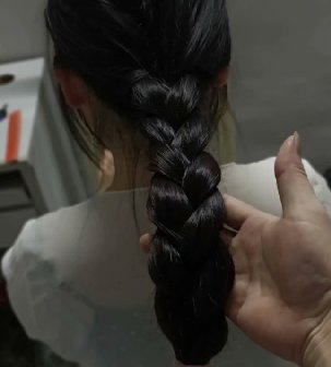 剪去学生妹子60公分粗壮秀发-狠狠爱李3865#