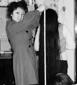 陕西西安长发女贺丽蓉1.42米长发回顾