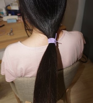 剪去眼镜妹子48公分清爽干净秀发-狠狠爱李3957#