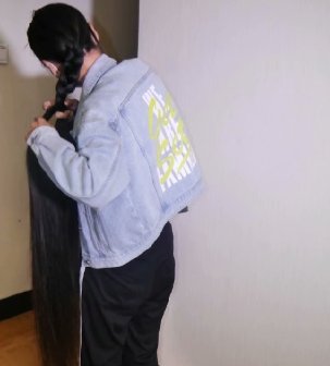 剪去美女1.3米又粗又长极品长发-狠狠爱李3986#