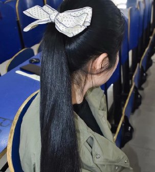 教室中剪去美女60公分清爽秀发-狠狠爱李3997#