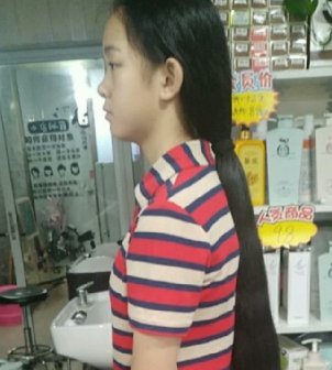 剪去初中学妹1.2米粗黑及腿长发-狠狠爱李4001#