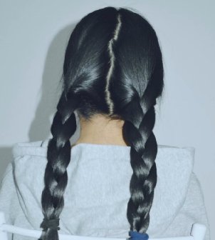 剪去圆脸美女50公分丰厚辫子-狠狠爱李4003#