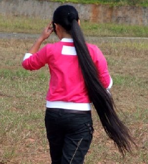 云南普洱长发女张芸洁1.25米长发回顾
