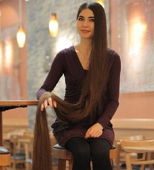 拉脱维亚长发女Aliia Nasyrova 2.3米长发回顾