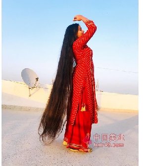 印度长发女vinu 1.6米长发图片51张