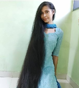 印度长发女akanksha.yv 2.3米长发图片21张