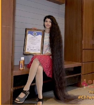 印度长发女Nilanshi Patel 2米长发图片50张回顾