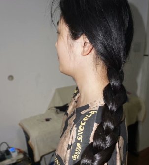 剪去小美女63公分粗壮长辫-狠狠爱李4527#