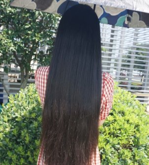 剪去妹子47公分齐尾秀发-狠狠爱李4609#