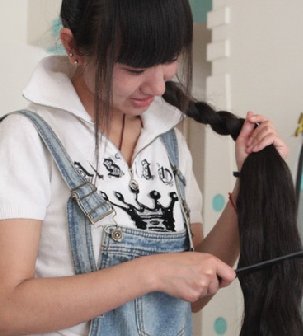 新疆库尔勒长发女盛洁1.5米长发回顾