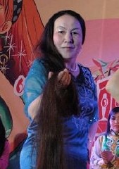 新疆博乐长发女阿扎提古丽2.3米长发回顾