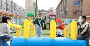 防疫抗疫有“新招”，盐城一幼儿园自创体能健身游戏