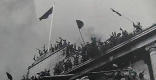 1949年，一“汉间”起义后率部攻占总统府，粟裕听闻急调部队换防