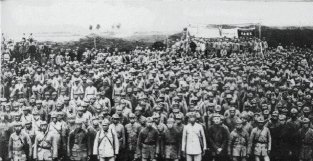 湘江战后，红八军团番号被撤销，红34师全军覆没，师长陈树湘自杀