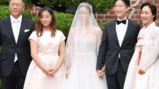 韩国第二财阀长女结婚，三星最小继承人到场，穿万元短裙引热议