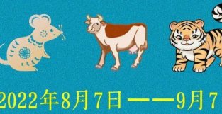2022年8月7日——9月7日【鼠、牛、虎】的生肖月运势