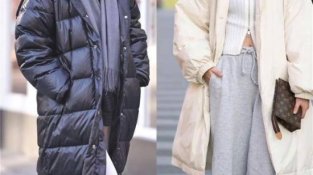 杭州女生冬天穿羽绒服+裤子，今年秋冬最时髦的穿法